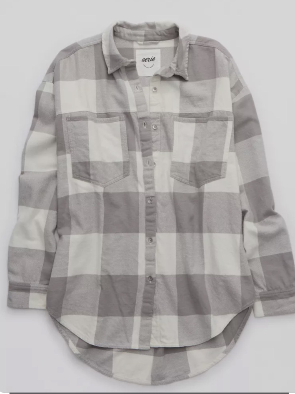 Aerie Anytime Fave Flannel Button Down Shirt